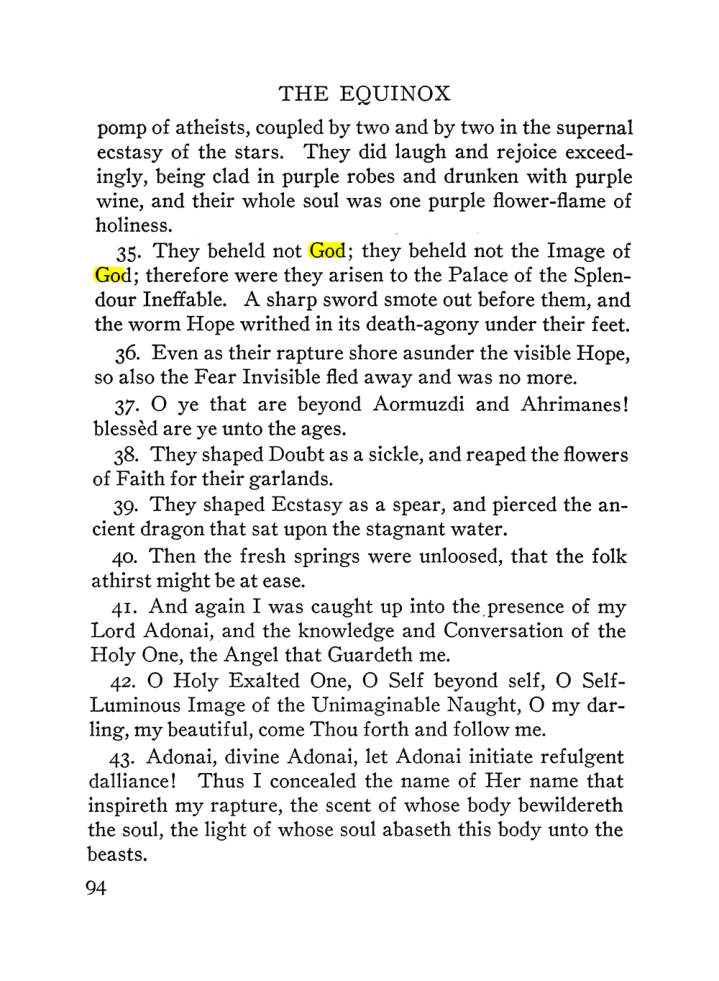 Original scan of The Equinox (Volume III, Number I), PDF page 100