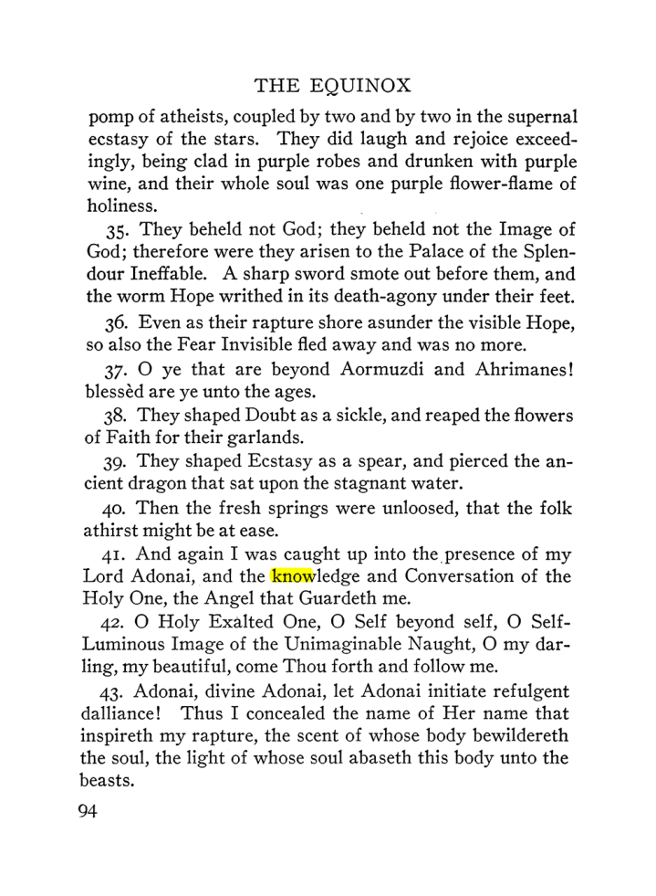 Original scan of The Equinox (Volume III, Number I), PDF page 100