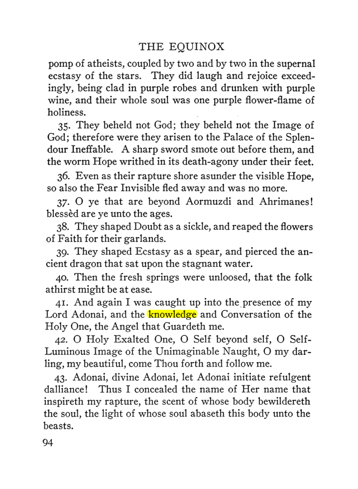 Original scan of The Equinox (Volume III, Number I), PDF page 100