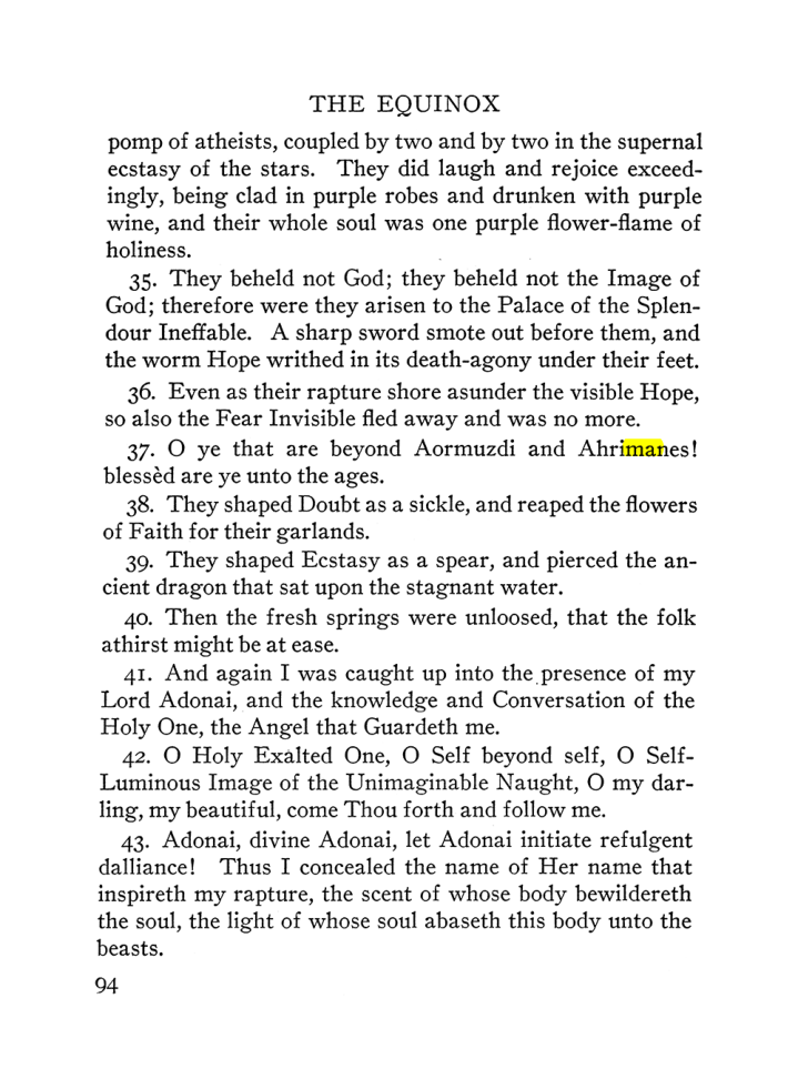 Original scan of The Equinox (Volume III, Number I), PDF page 100