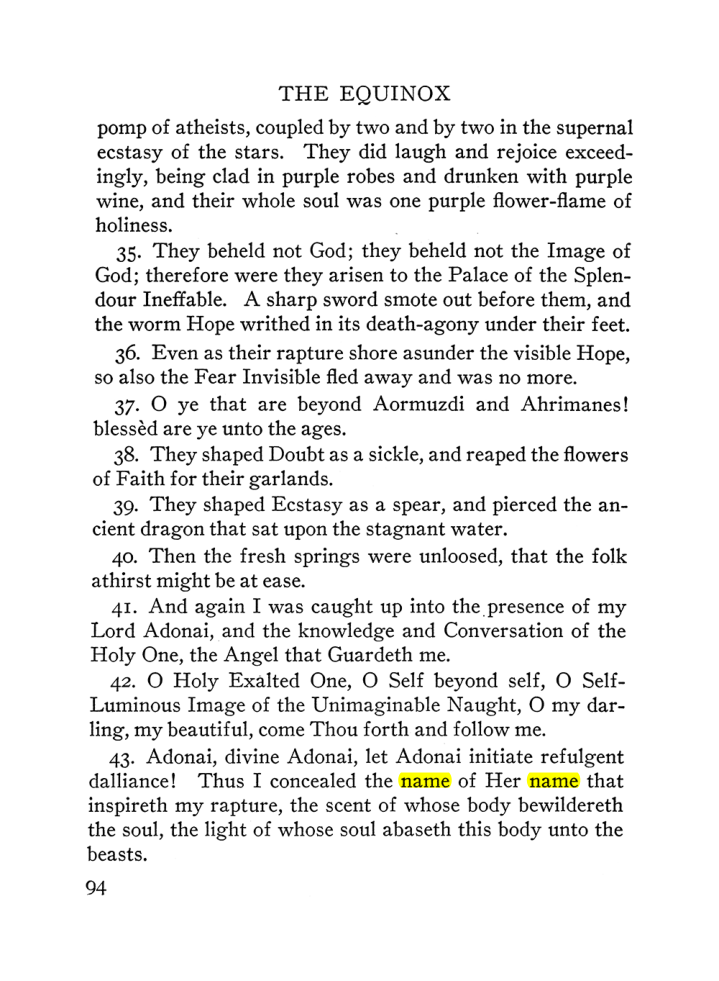Original scan of The Equinox (Volume III, Number I), PDF page 100
