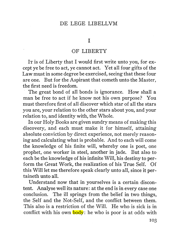Original scan of The Equinox (Volume III, Number I), PDF page 109