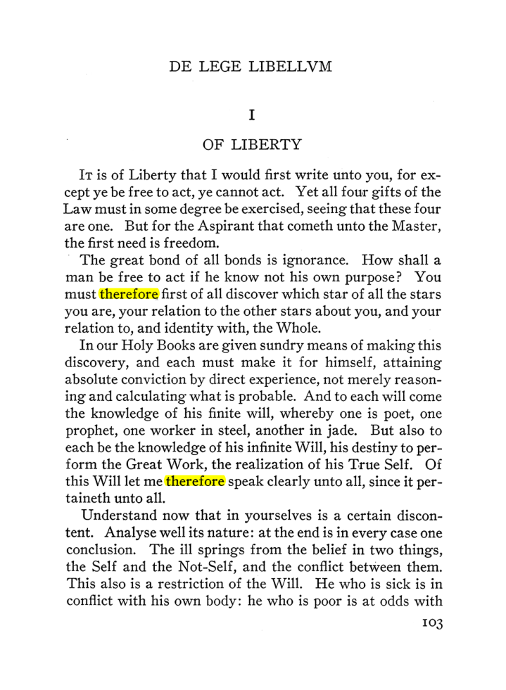 Original scan of The Equinox (Volume III, Number I), PDF page 109