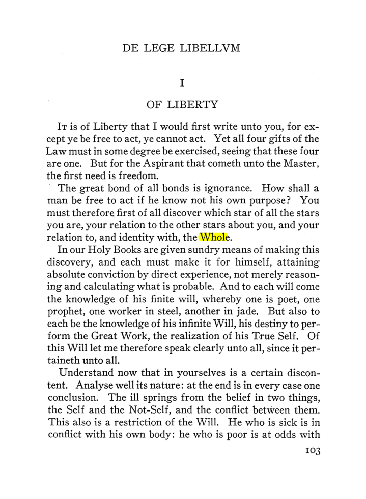 Original scan of The Equinox (Volume III, Number I), PDF page 109
