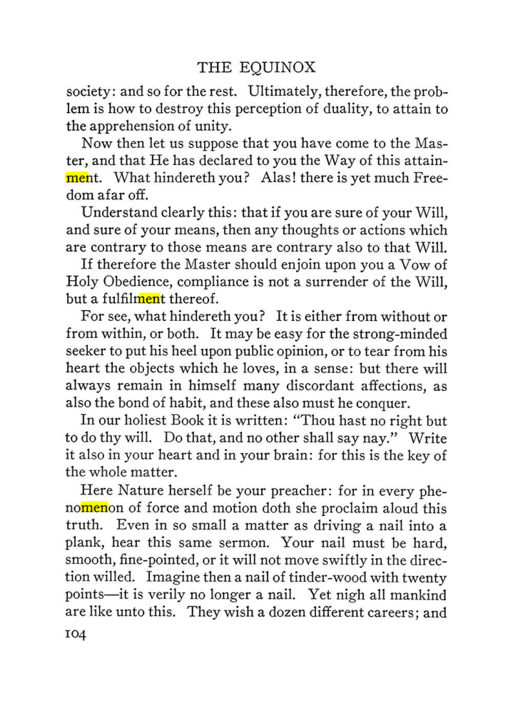 Original scan of The Equinox (Volume III, Number I), PDF page 110