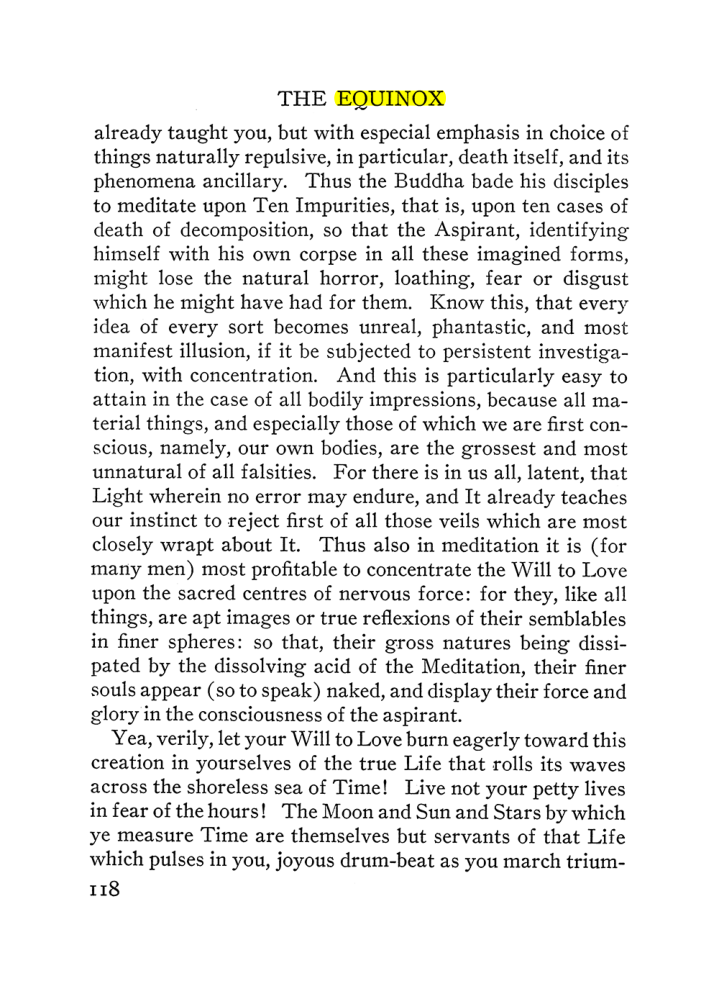Original scan of The Equinox (Volume III, Number I), PDF page 124