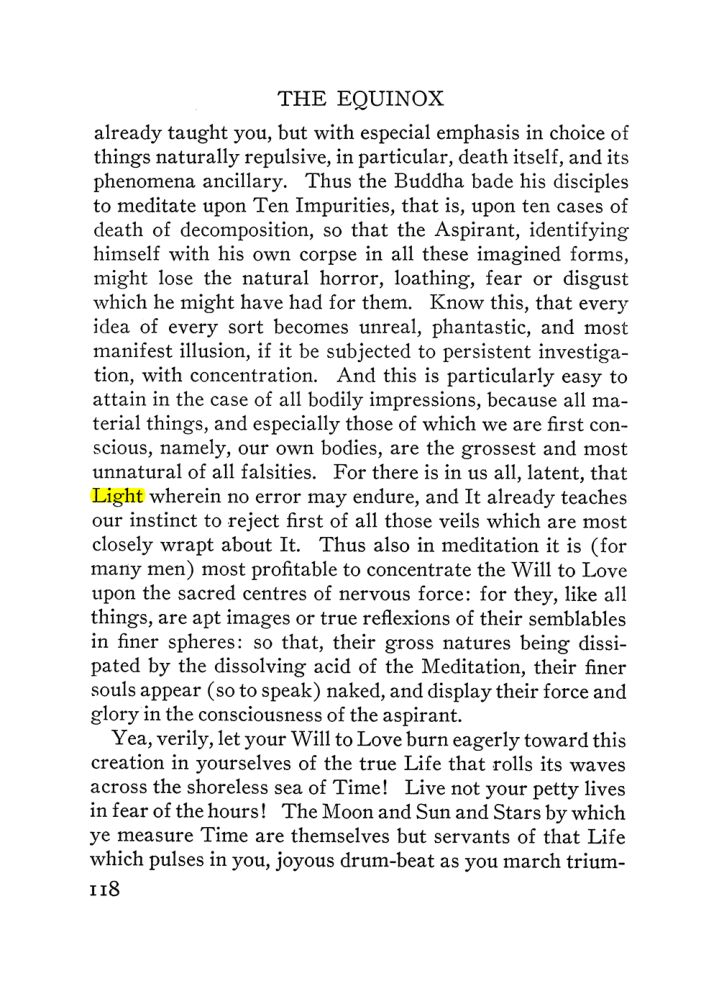 Original scan of The Equinox (Volume III, Number I), PDF page 124