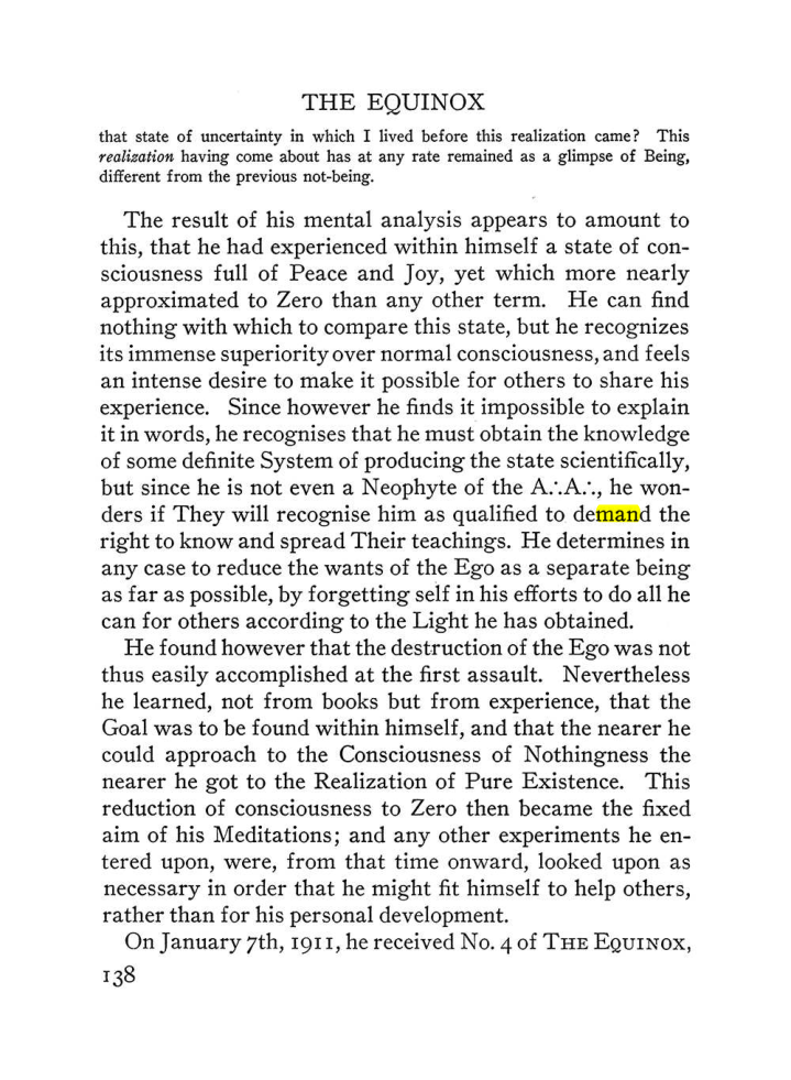 Original scan of The Equinox (Volume III, Number I), PDF page 146