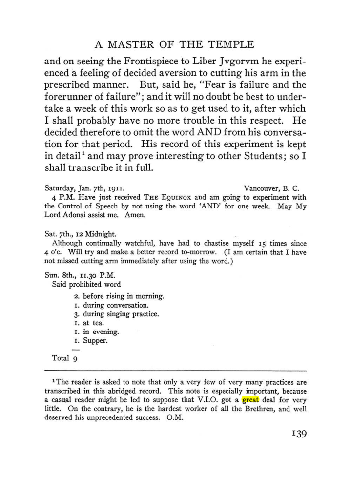 Original scan of The Equinox (Volume III, Number I), PDF page 147