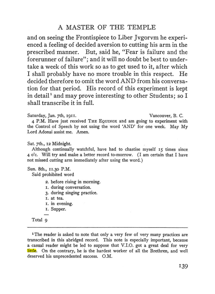 Original scan of The Equinox (Volume III, Number I), PDF page 147