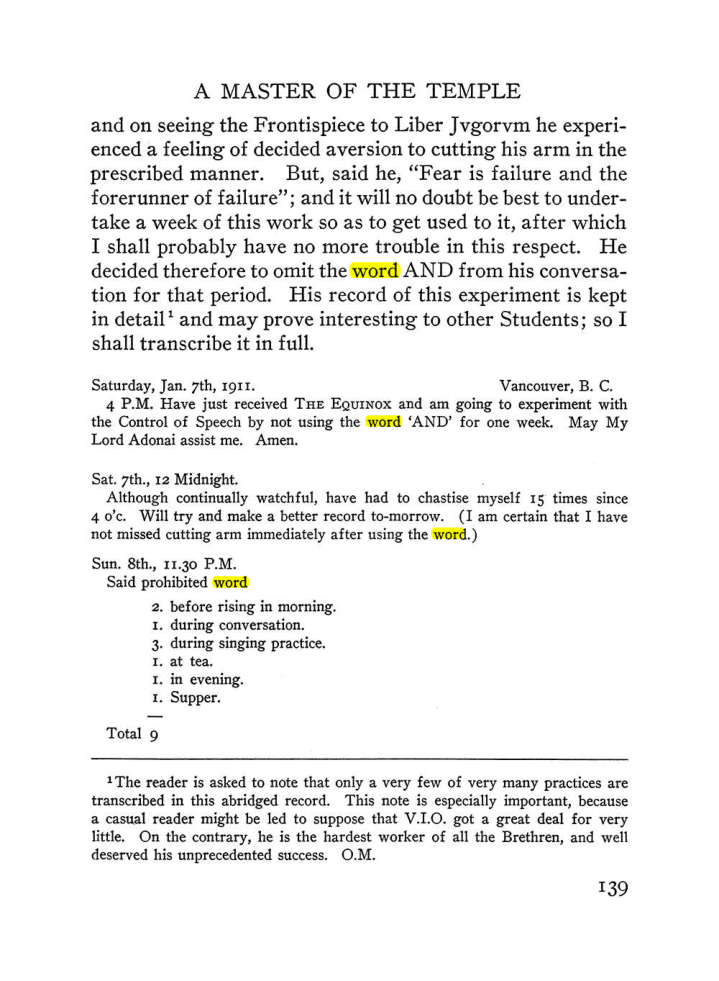 Original scan of The Equinox (Volume III, Number I), PDF page 147