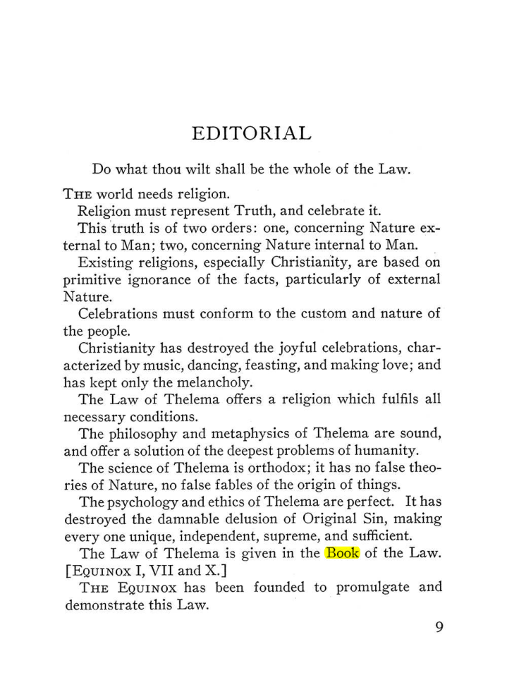 Original scan of The Equinox (Volume III, Number I), PDF page 15
