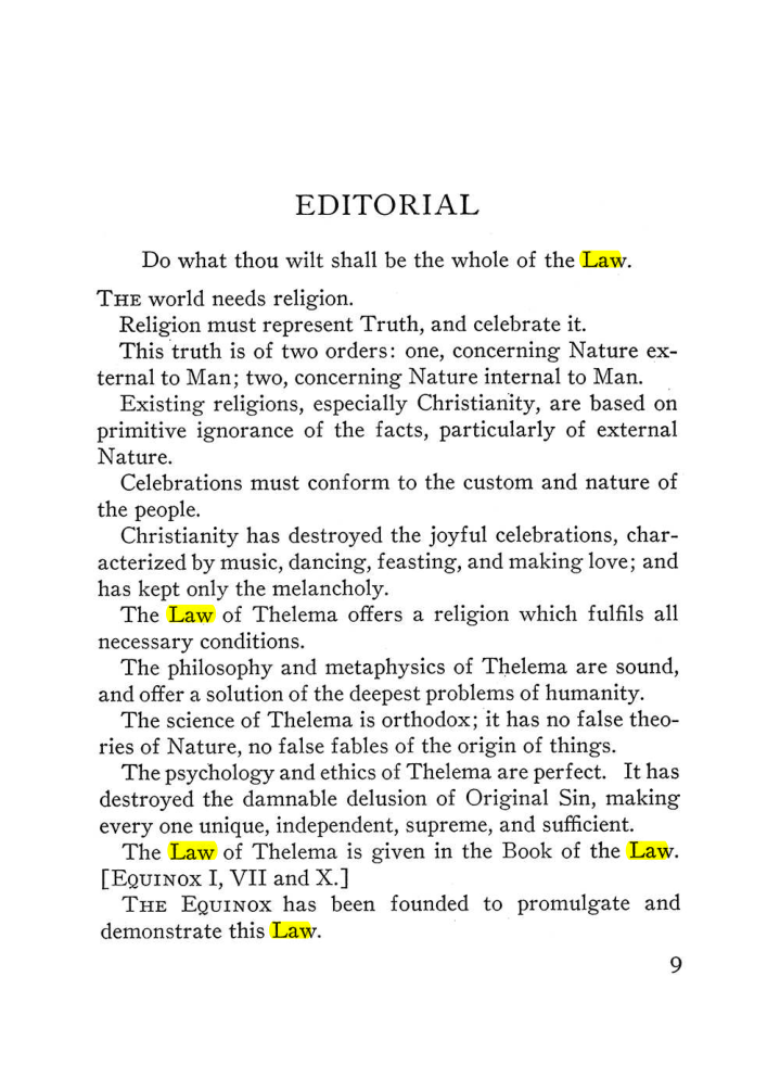 Original scan of The Equinox (Volume III, Number I), PDF page 15