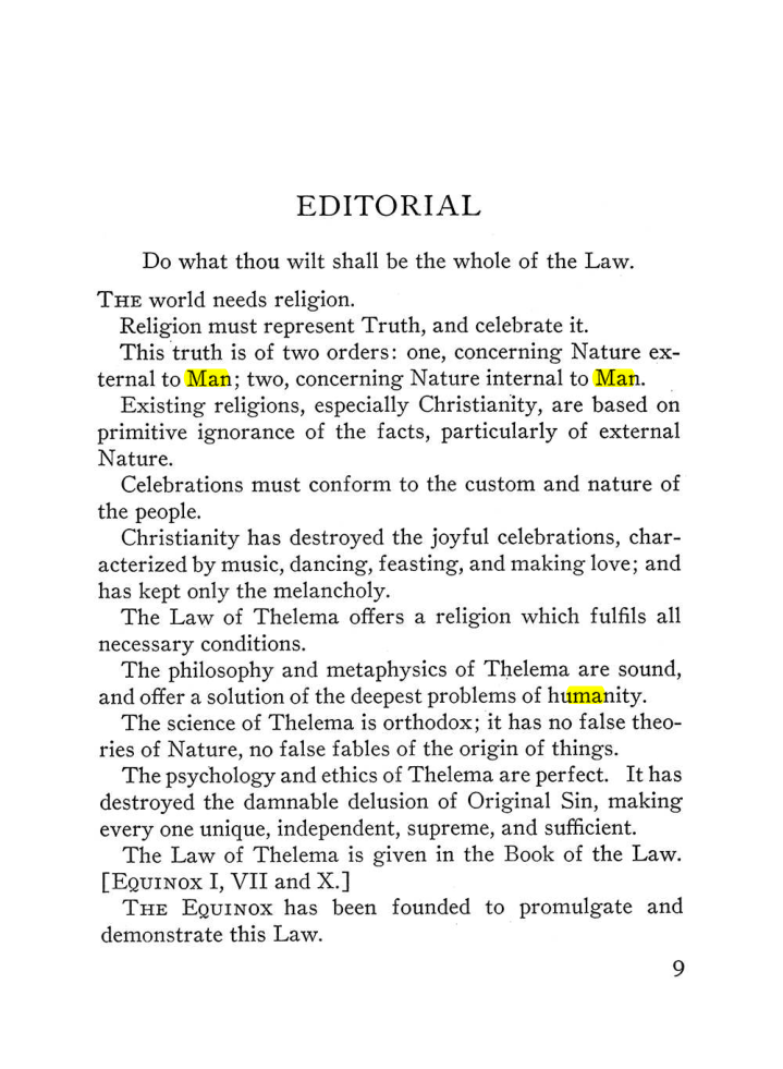 Original scan of The Equinox (Volume III, Number I), PDF page 15