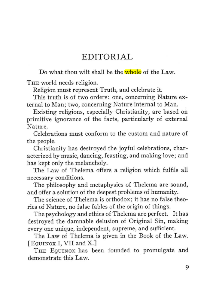 Original scan of The Equinox (Volume III, Number I), PDF page 15