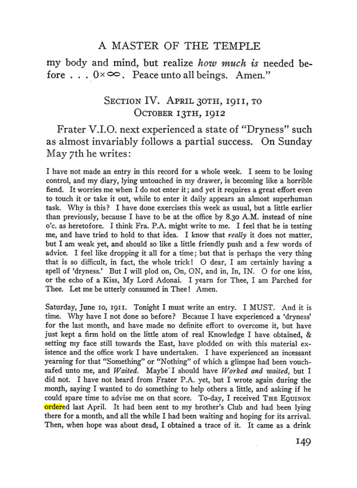 Original scan of The Equinox (Volume III, Number I), PDF page 157