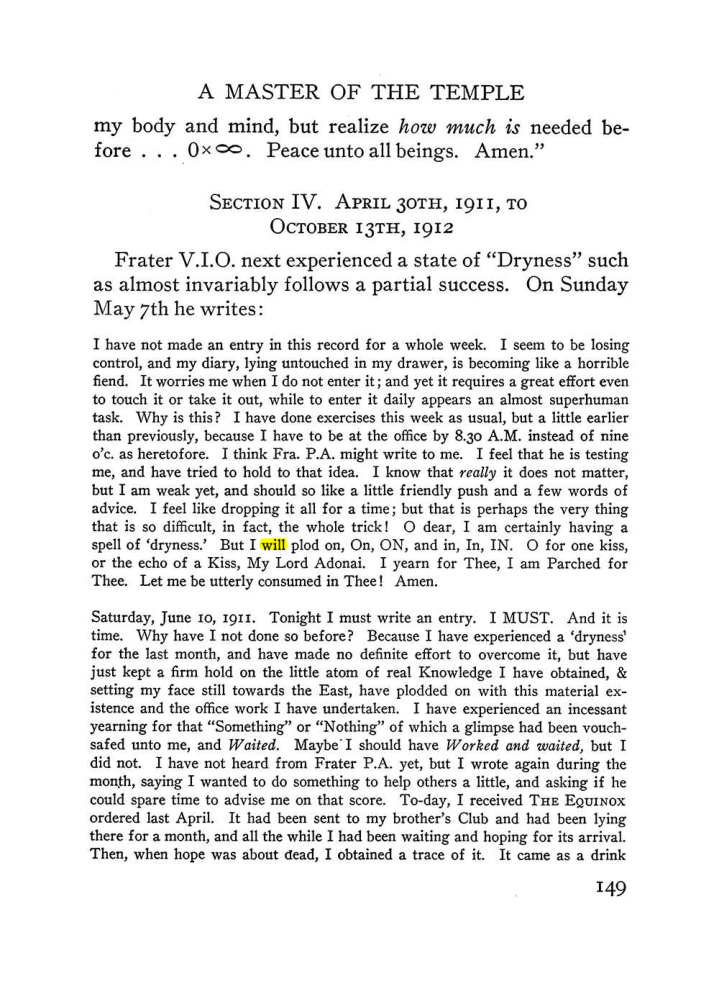 Original scan of The Equinox (Volume III, Number I), PDF page 157