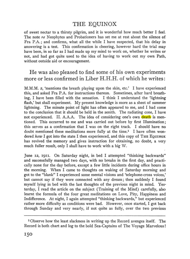 Original scan of The Equinox (Volume III, Number I), PDF page 158