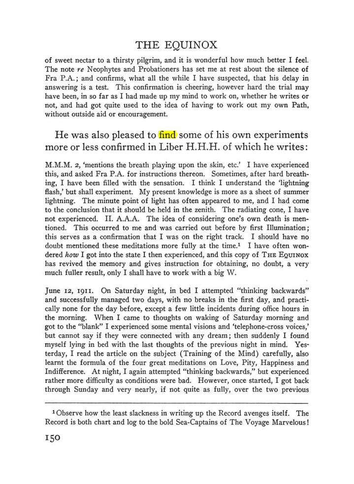 Original scan of The Equinox (Volume III, Number I), PDF page 158