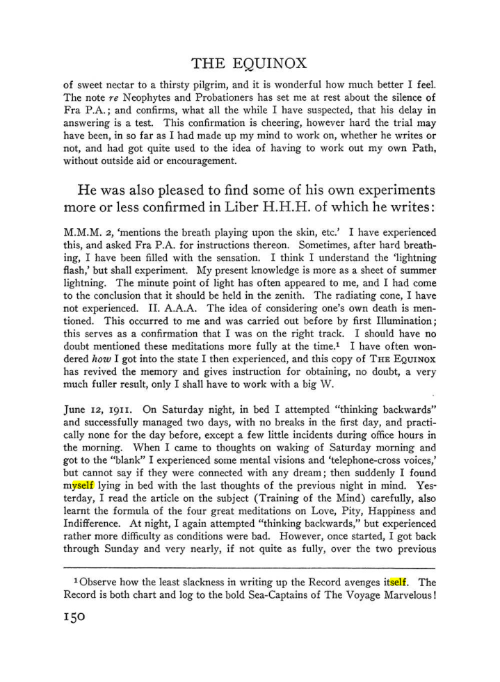 Original scan of The Equinox (Volume III, Number I), PDF page 158