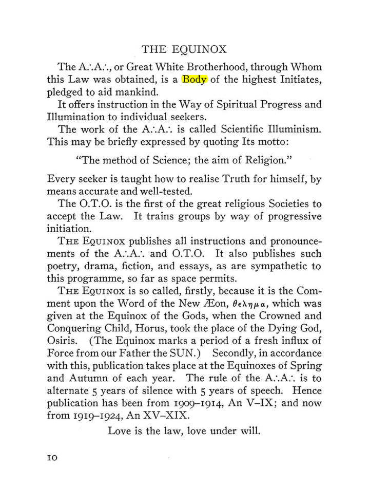 Original scan of The Equinox (Volume III, Number I), PDF page 16