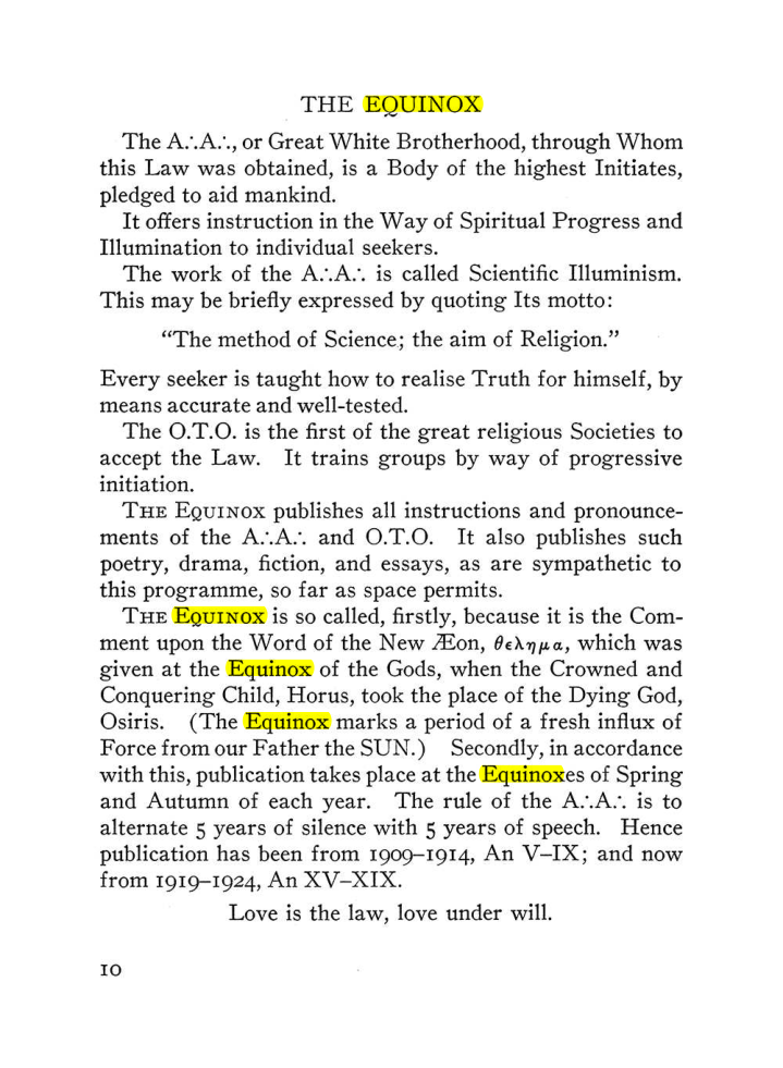 Original scan of The Equinox (Volume III, Number I), PDF page 16