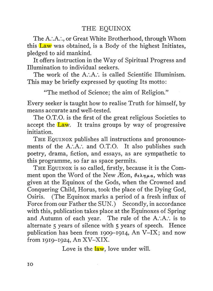 Original scan of The Equinox (Volume III, Number I), PDF page 16