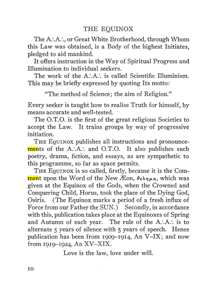 Original scan of The Equinox (Volume III, Number I), PDF page 16