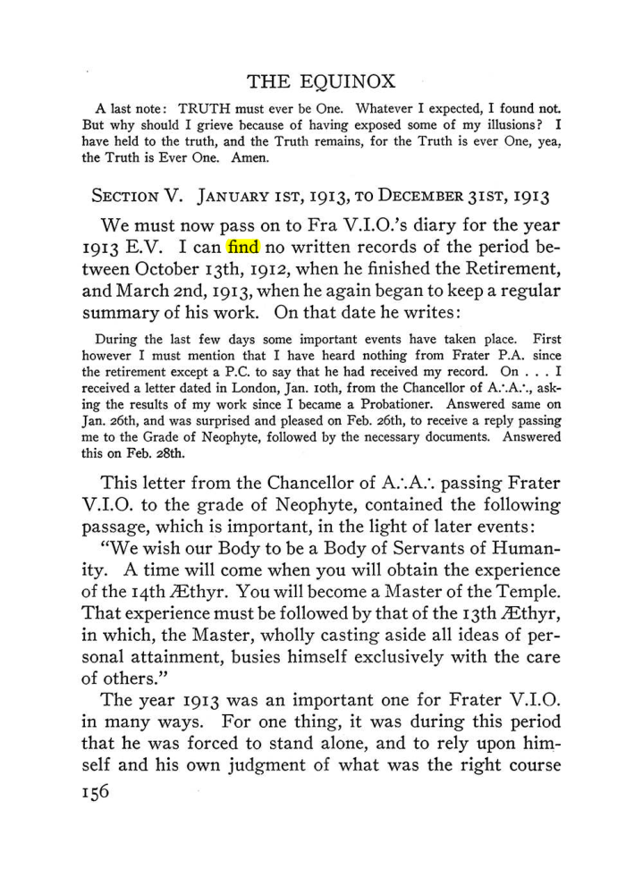 Original scan of The Equinox (Volume III, Number I), PDF page 164