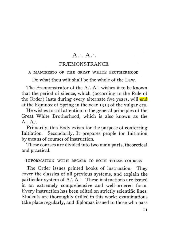Original scan of The Equinox (Volume III, Number I), PDF page 17