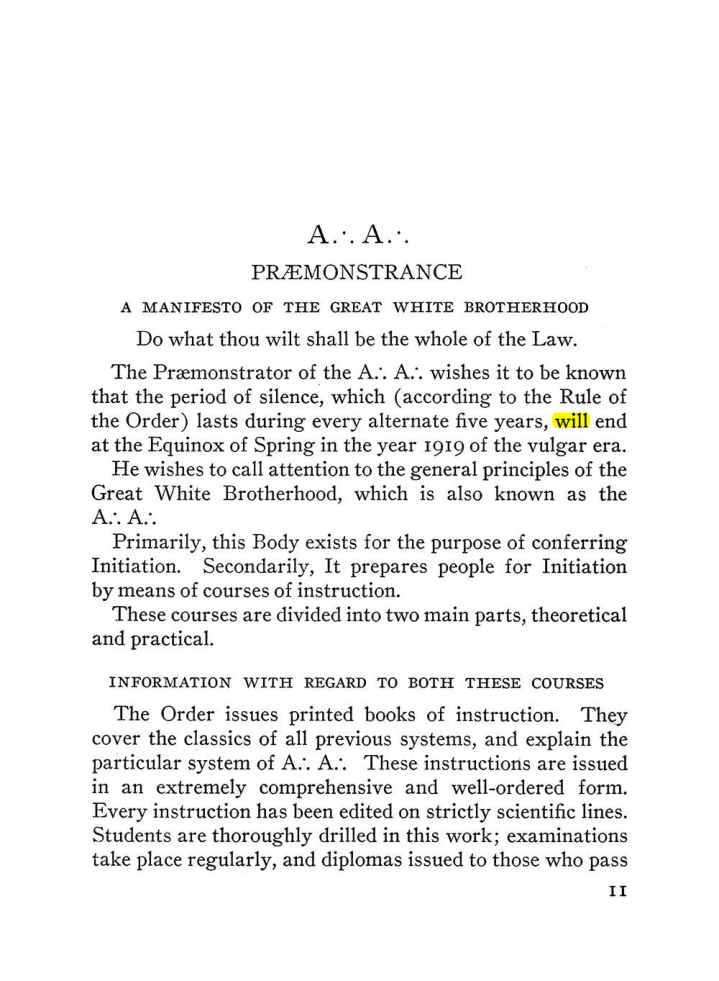Original scan of The Equinox (Volume III, Number I), PDF page 17
