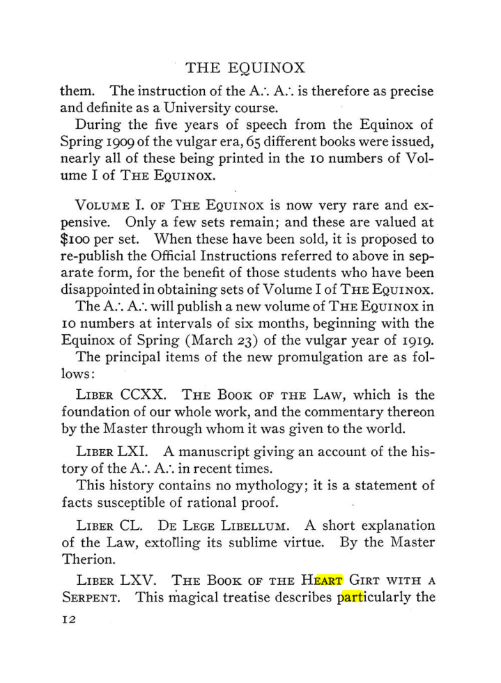 Original scan of The Equinox (Volume III, Number I), PDF page 18
