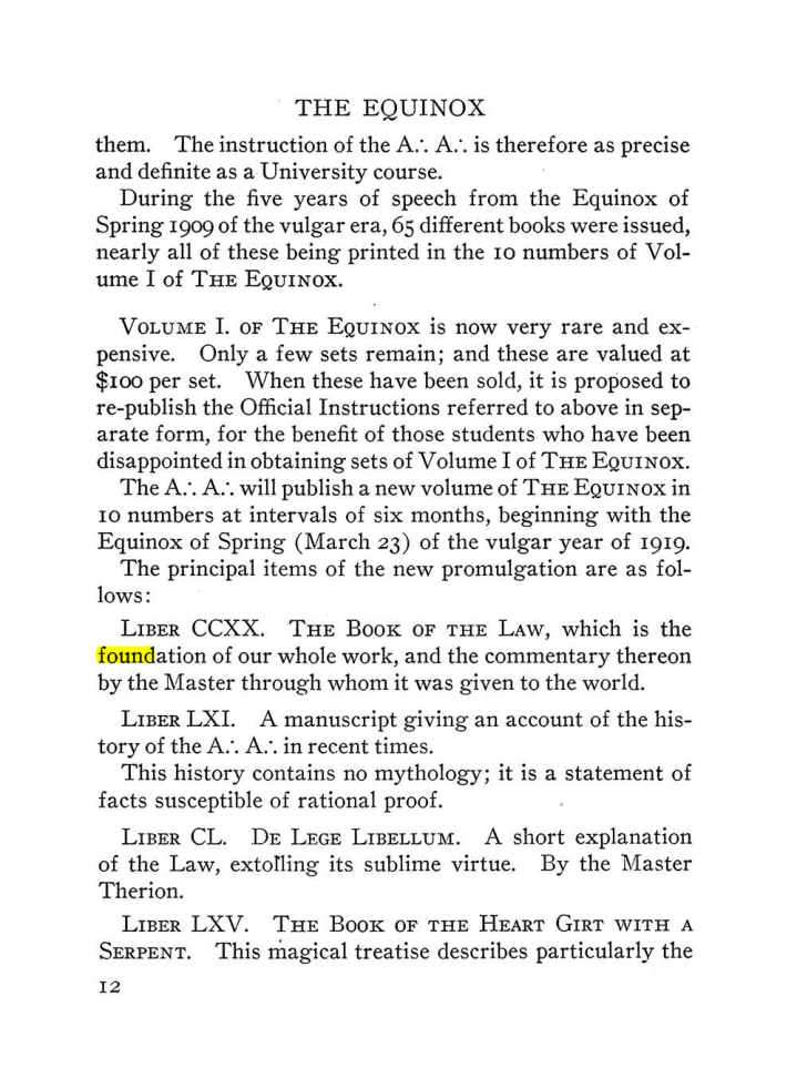 Original scan of The Equinox (Volume III, Number I), PDF page 18