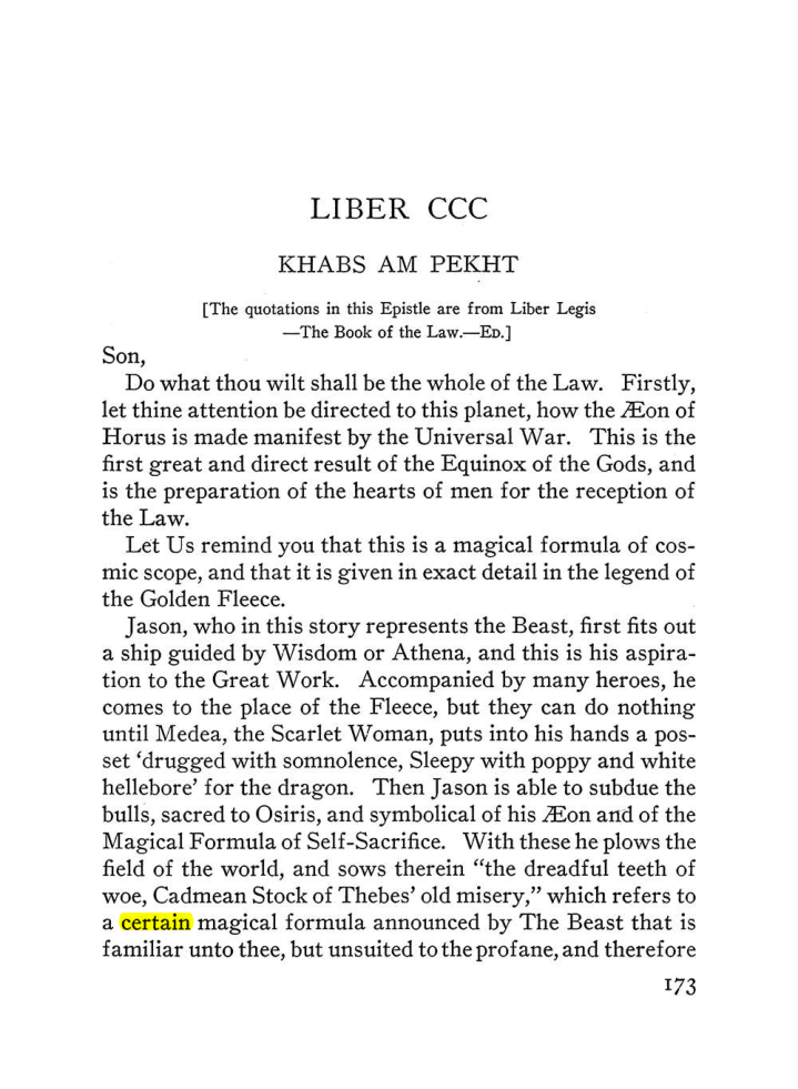 Original scan of The Equinox (Volume III, Number I), PDF page 185