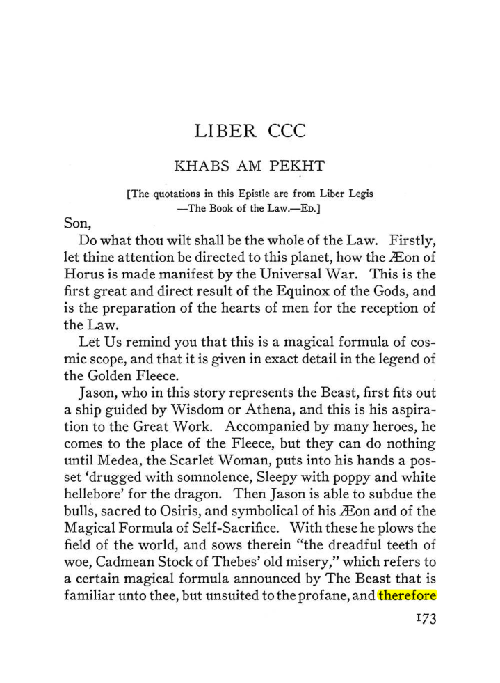 Original scan of The Equinox (Volume III, Number I), PDF page 185