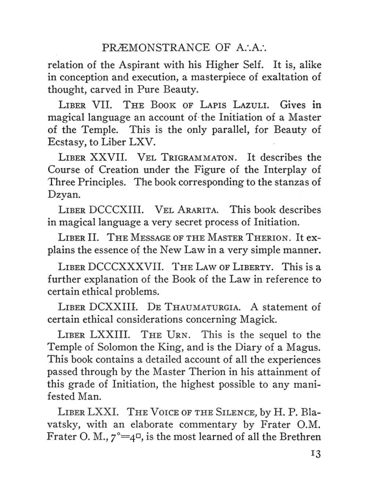 Original scan of The Equinox (Volume III, Number I), PDF page 19
