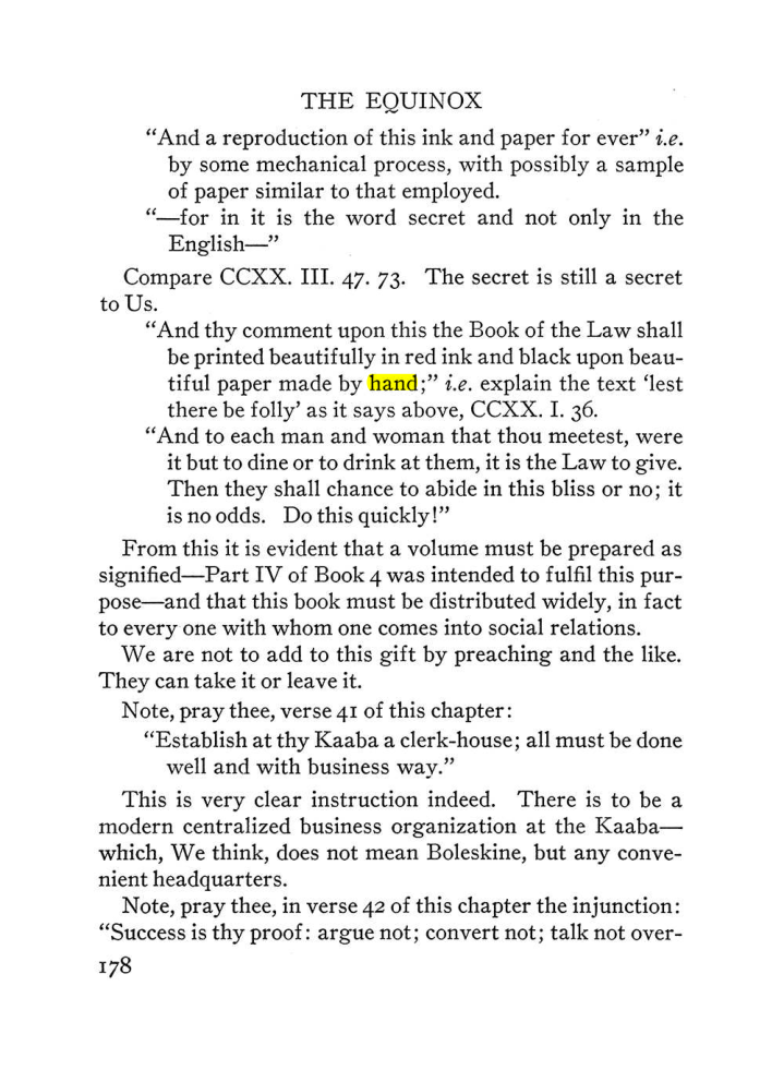 Original scan of The Equinox (Volume III, Number I), PDF page 190
