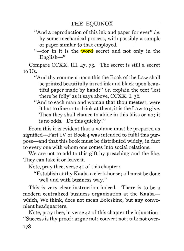 Original scan of The Equinox (Volume III, Number I), PDF page 190