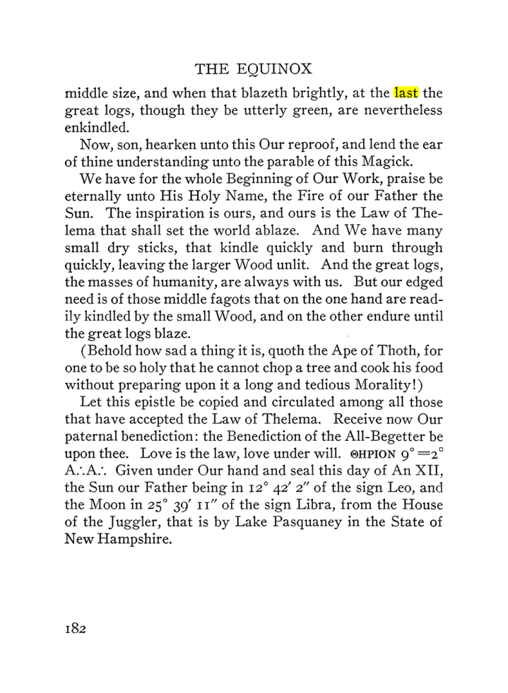 Original scan of The Equinox (Volume III, Number I), PDF page 194