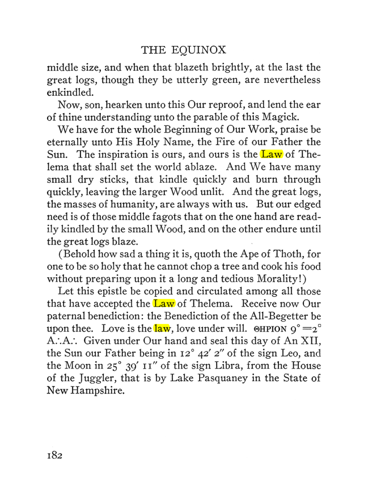 Original scan of The Equinox (Volume III, Number I), PDF page 194