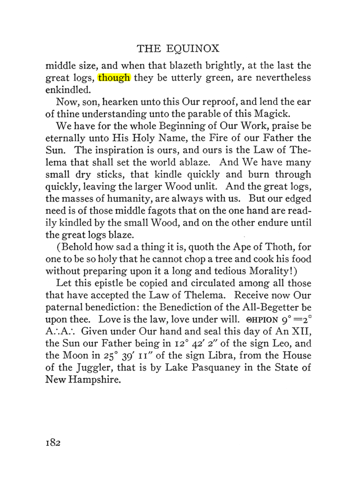 Original scan of The Equinox (Volume III, Number I), PDF page 194
