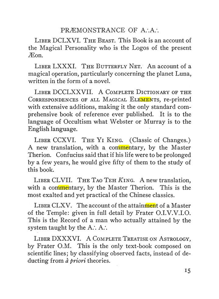 Original scan of The Equinox (Volume III, Number I), PDF page 21