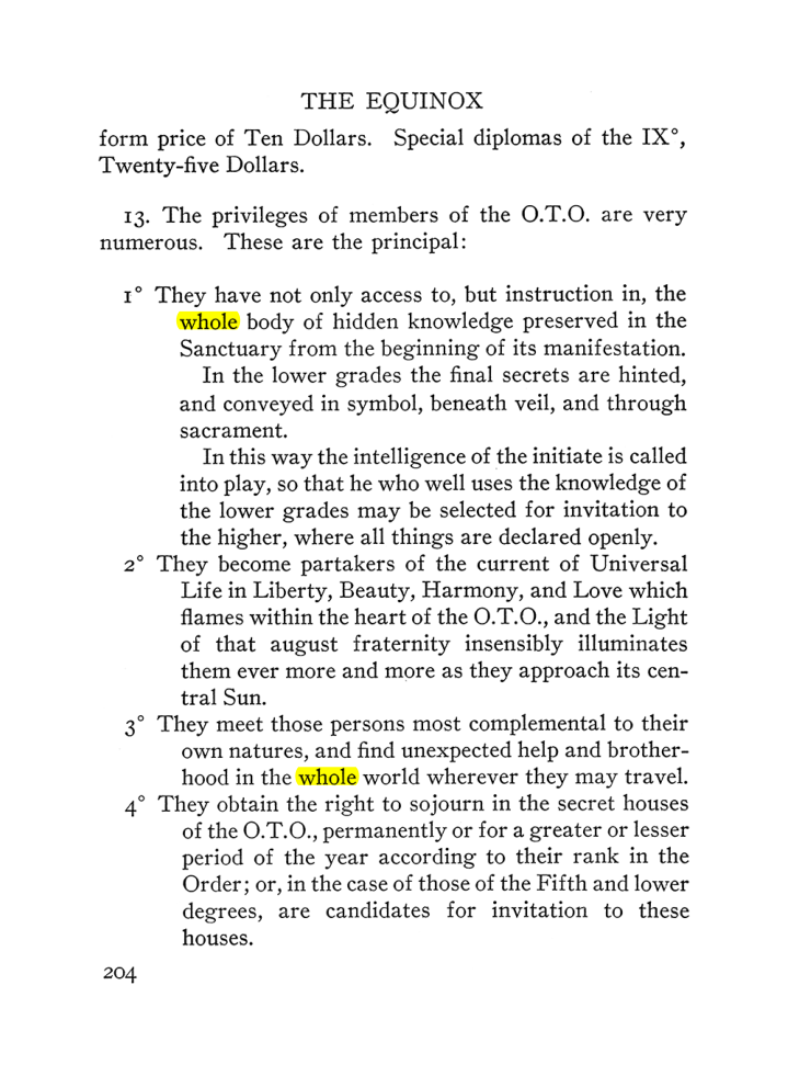 Original scan of The Equinox (Volume III, Number I), PDF page 218