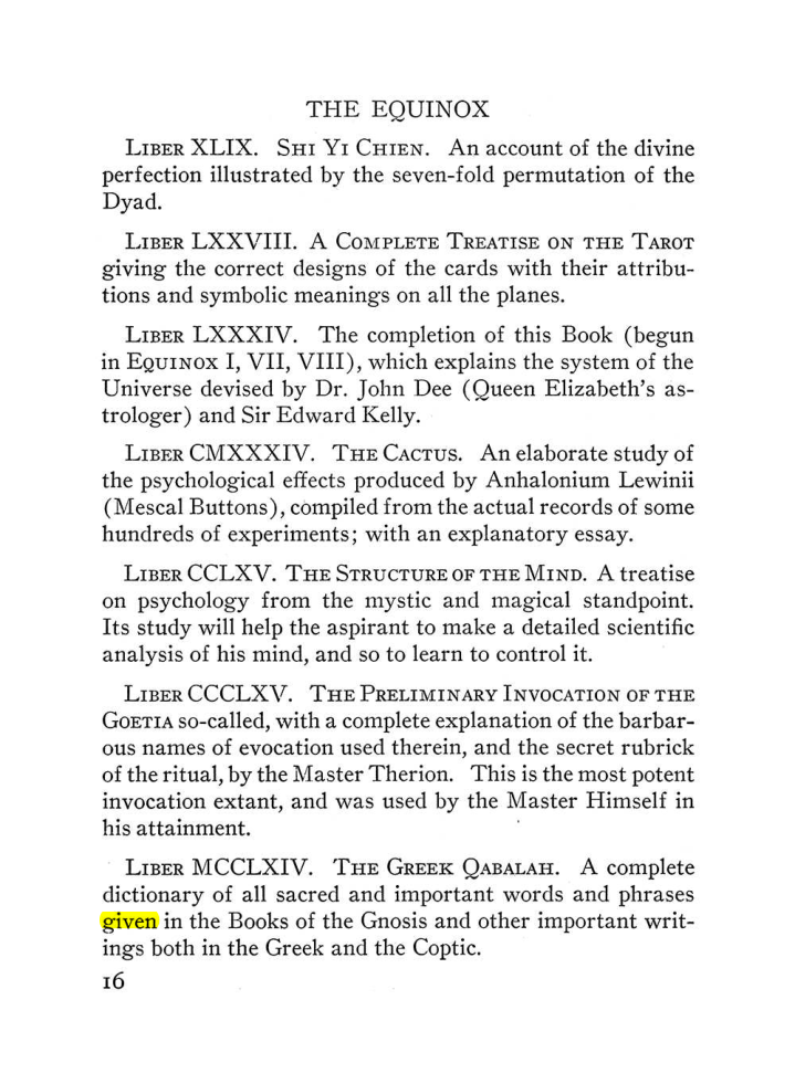 Original scan of The Equinox (Volume III, Number I), PDF page 22
