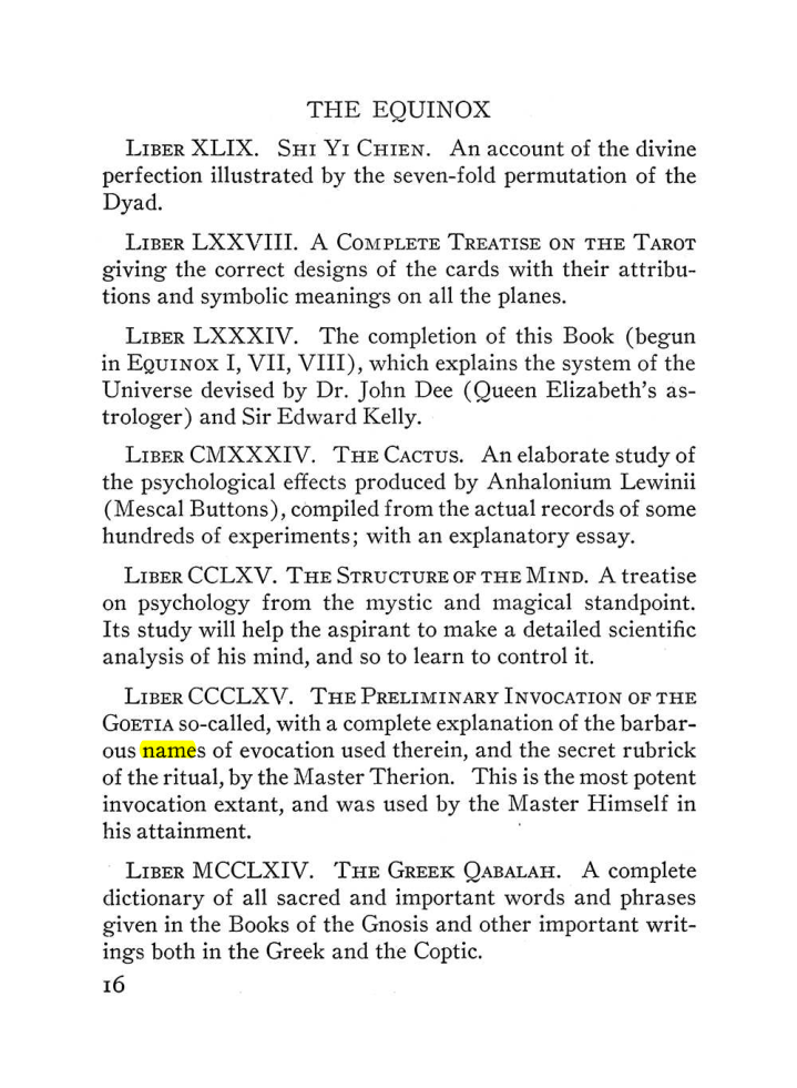 Original scan of The Equinox (Volume III, Number I), PDF page 22