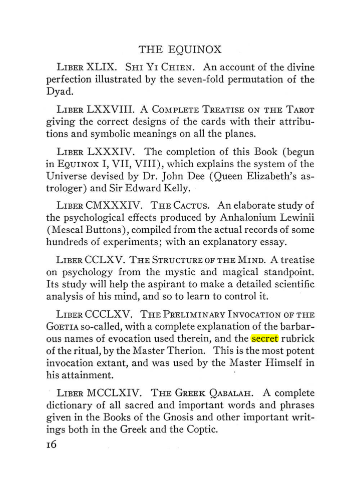 Original scan of The Equinox (Volume III, Number I), PDF page 22