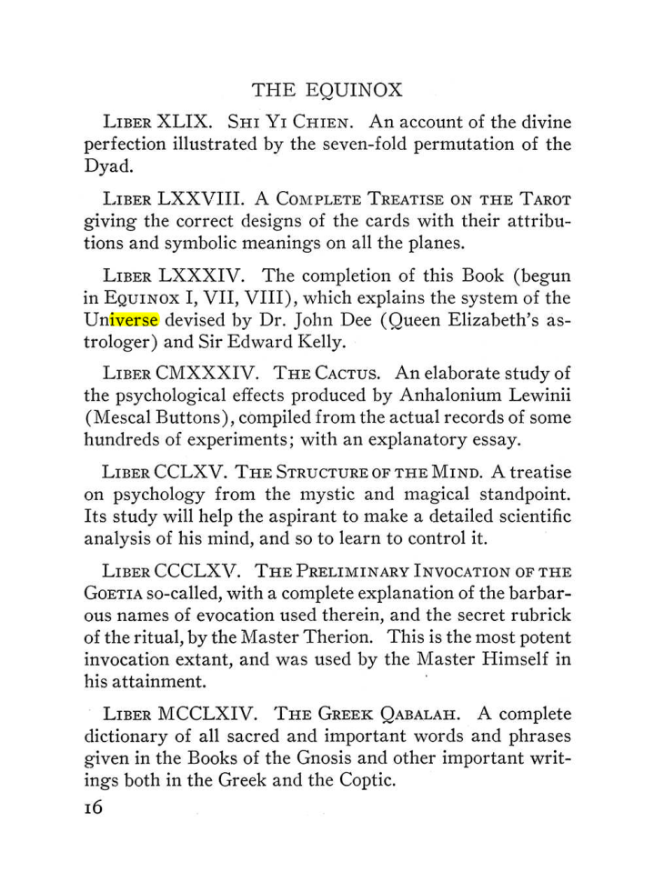 Original scan of The Equinox (Volume III, Number I), PDF page 22