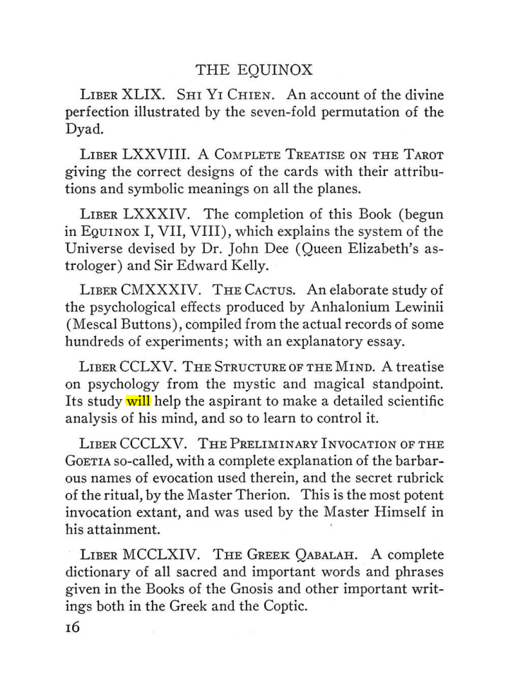Original scan of The Equinox (Volume III, Number I), PDF page 22