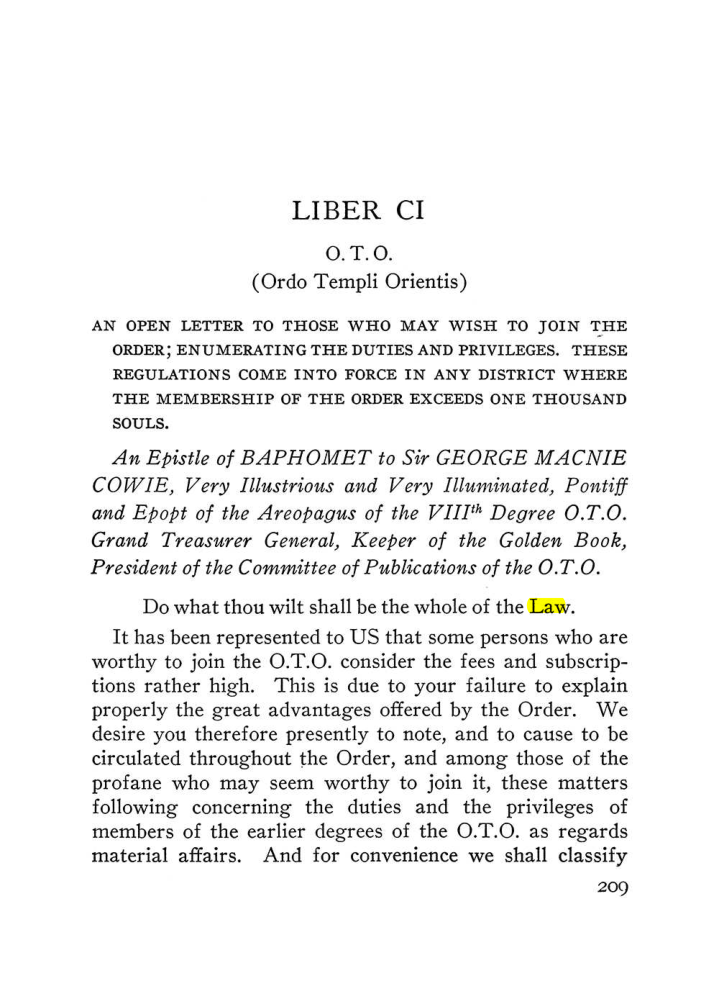 Original scan of The Equinox (Volume III, Number I), PDF page 223