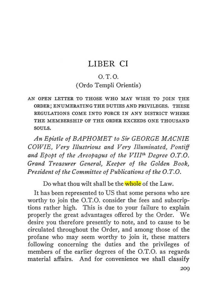 Original scan of The Equinox (Volume III, Number I), PDF page 223